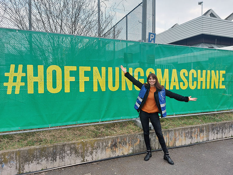 Jean Bork ist die erste Botschafterin des Berliner Wünschewagens
