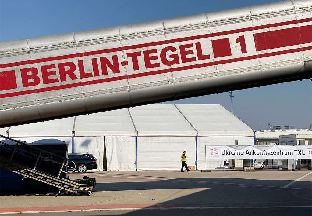 Hangar ehemaliger Flughafen Berlin-Tegel.