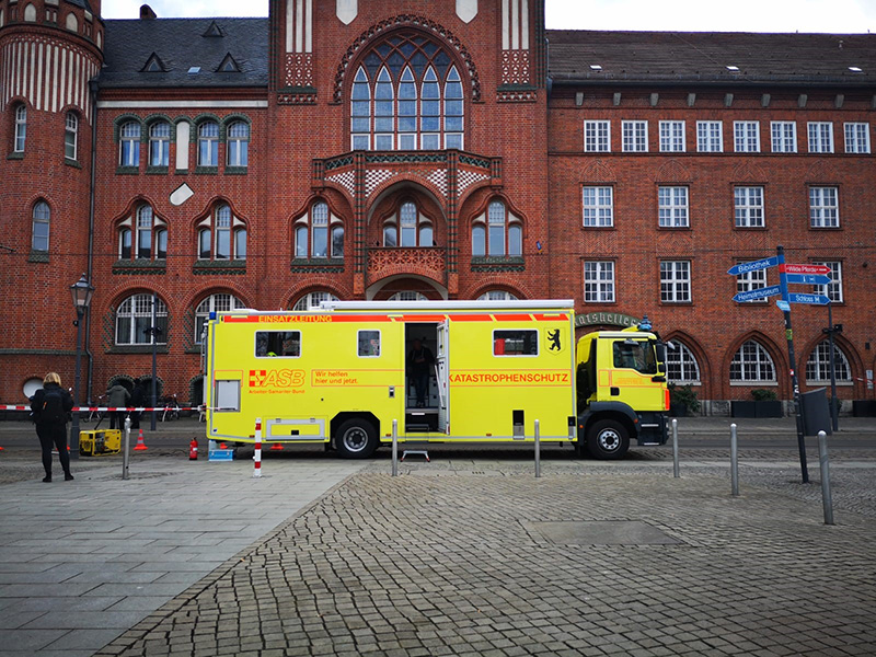 Der ASB Berlin im Dauereinsatz bei Stromausfall in Köpenick
