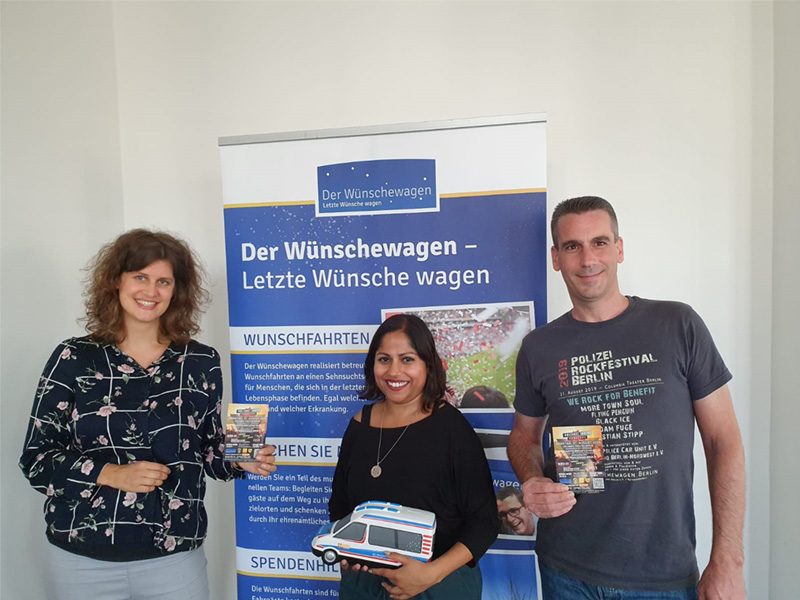 Polizei rockt für den Wünschewagen