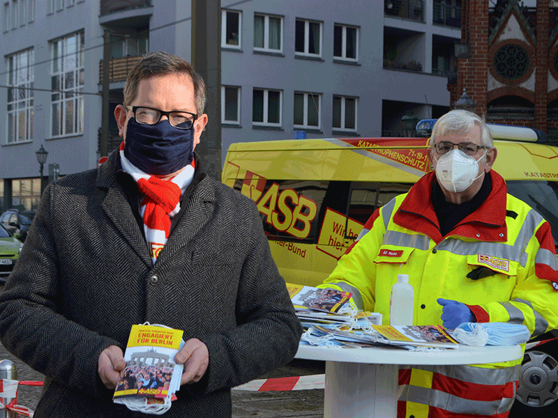 ASB verteilt OP-Masken an Bedürftige