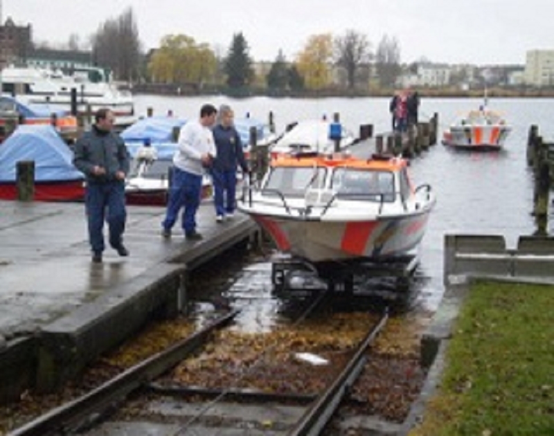 Saisonende 2010, Aufslippen der Boote