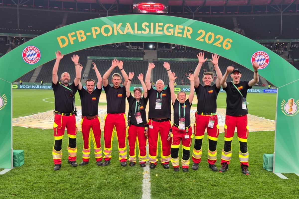 Im Einsatz für 75.000 Fans beim DFB-Pokalfinale