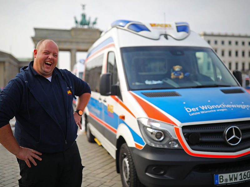 Der Berliner Wünschewagen wird fünf