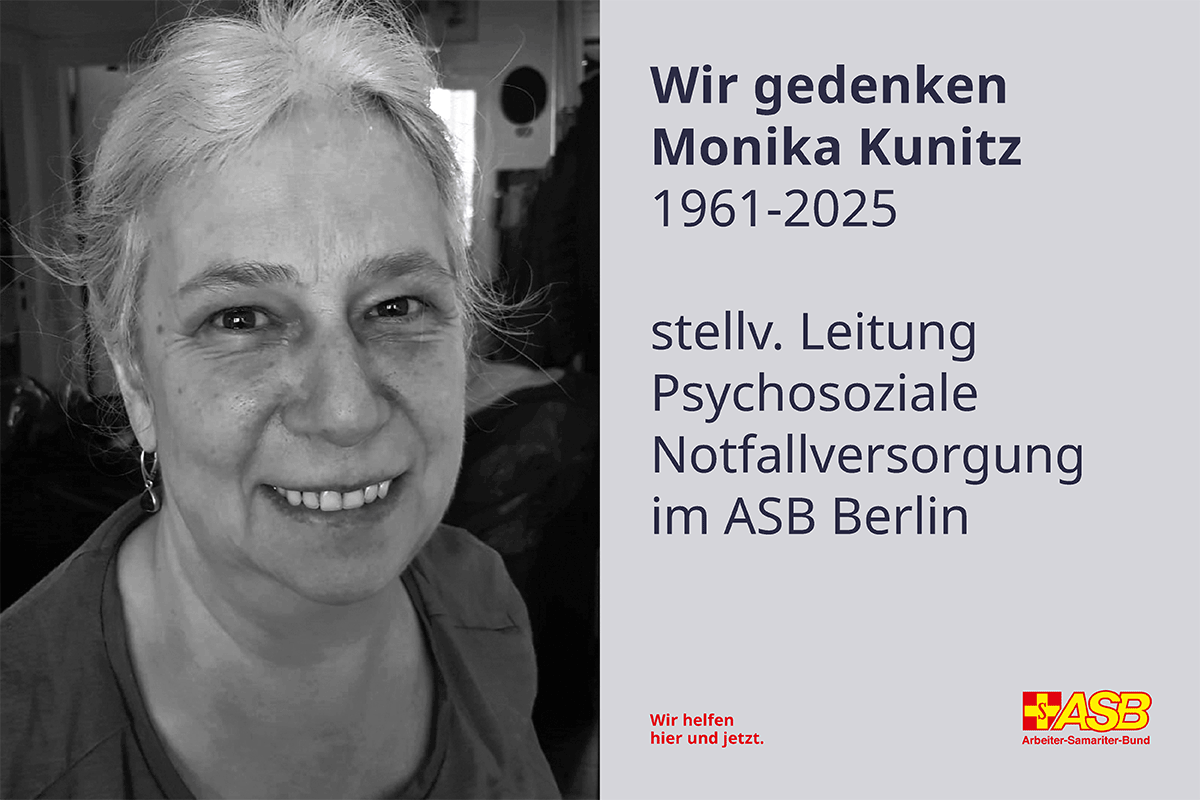 Der ASB nimmt Abschied von Monika Kunitz