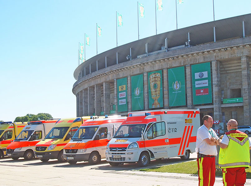 Großeinsatz beim DFB-Pokalfinale 2017
