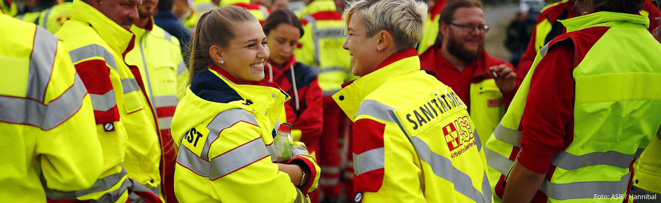 Samariter:innen bei Katastrophenschutzübung